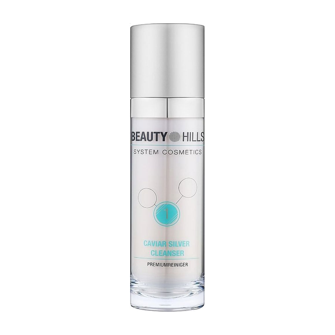 Очищувальний засіб для зрілої шкіри обличчя Beauty Hills Caviar Silver Cleanser, 120 мл